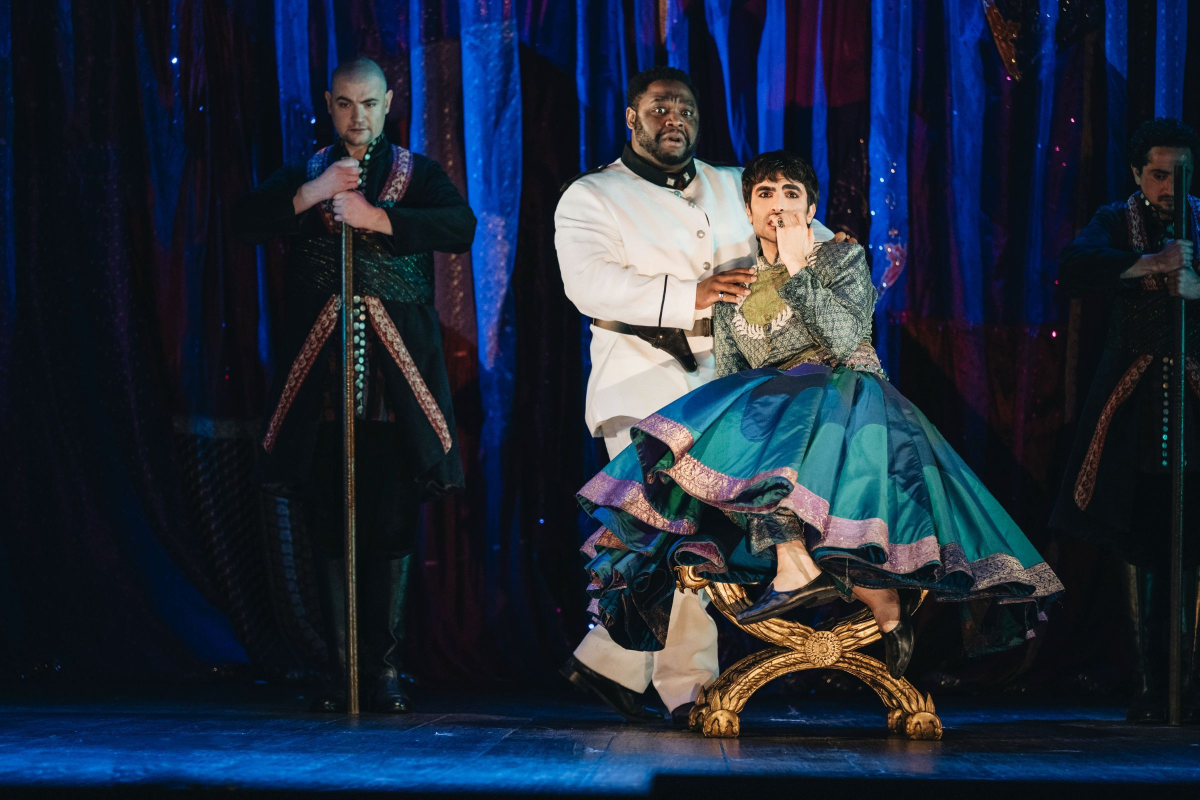 Michael Sumuel (Achilla) and Cameron Shahbazi (Tolomeo) &copy; Nancy Jesse