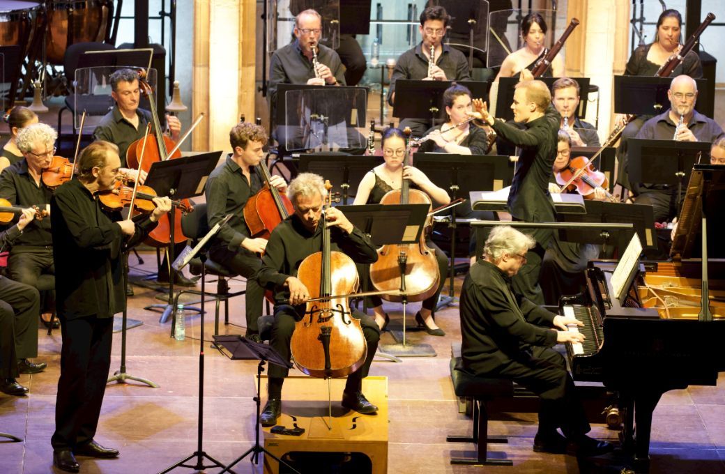 Trio Wanderer, Christoph Koncz and the Orchestra National de Mulhouse © Festival International de Colmar | Bertrand Schmitt
