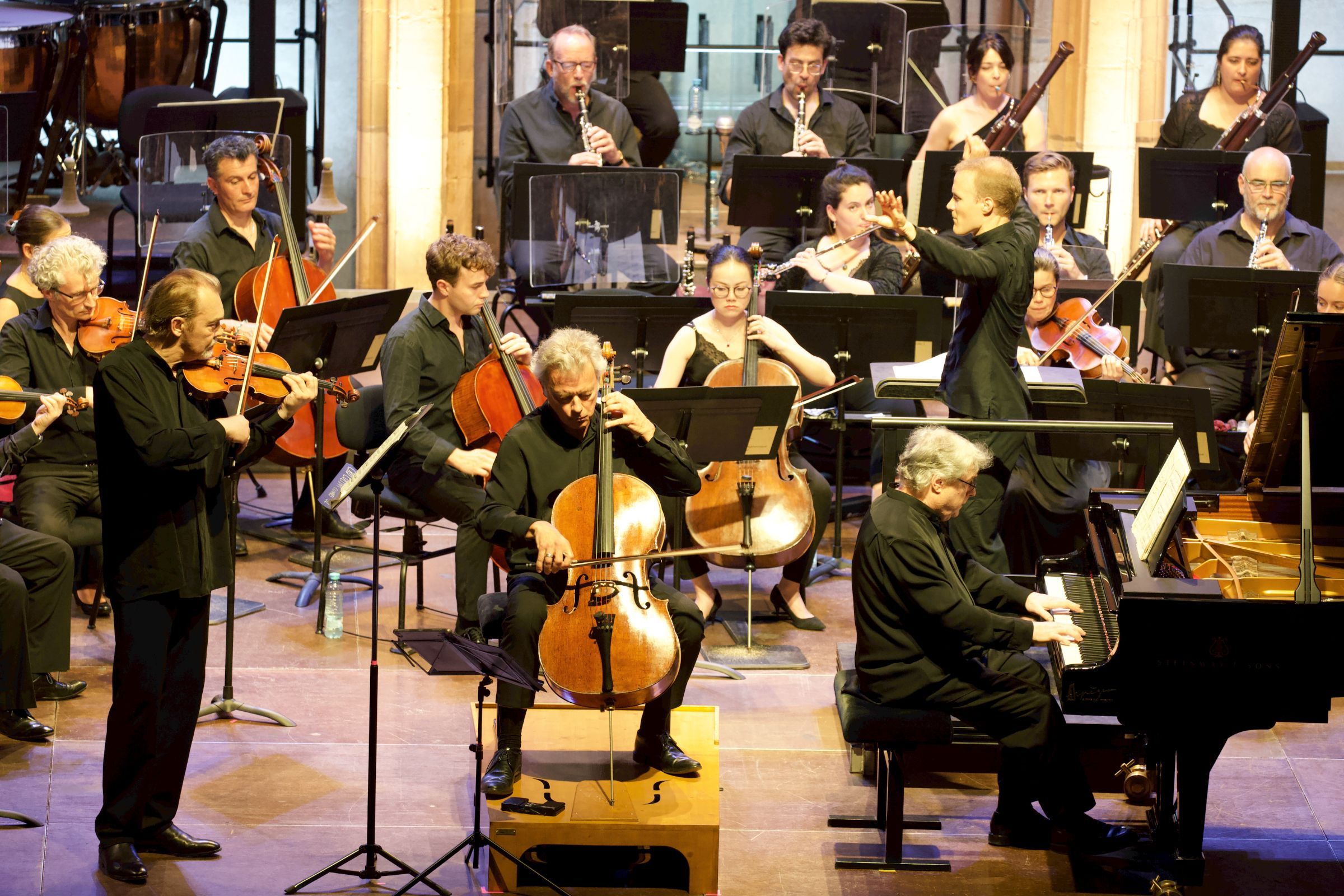Trio Wanderer, Christoph Koncz and the Orchestra National de Mulhouse © Festival International de Colmar | Bertrand Schmitt