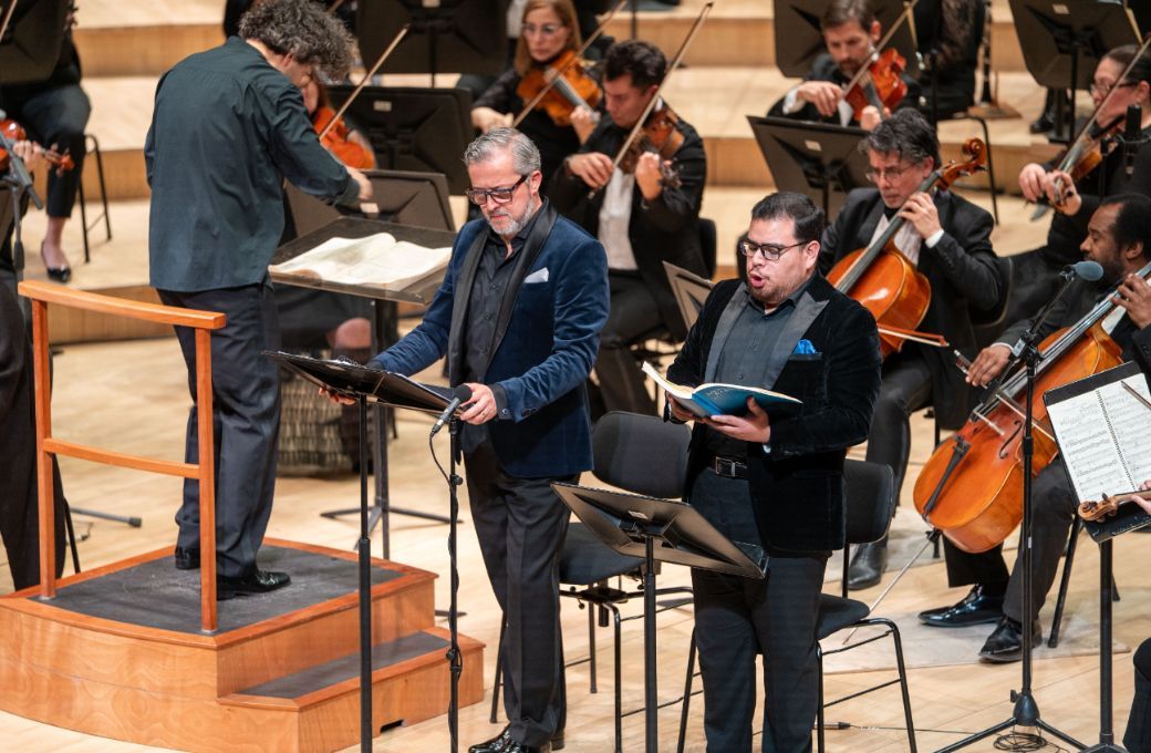 Los solistas Christian Senn y Gonzalo Quinchahual © Jacqueline Uribe | CEAC