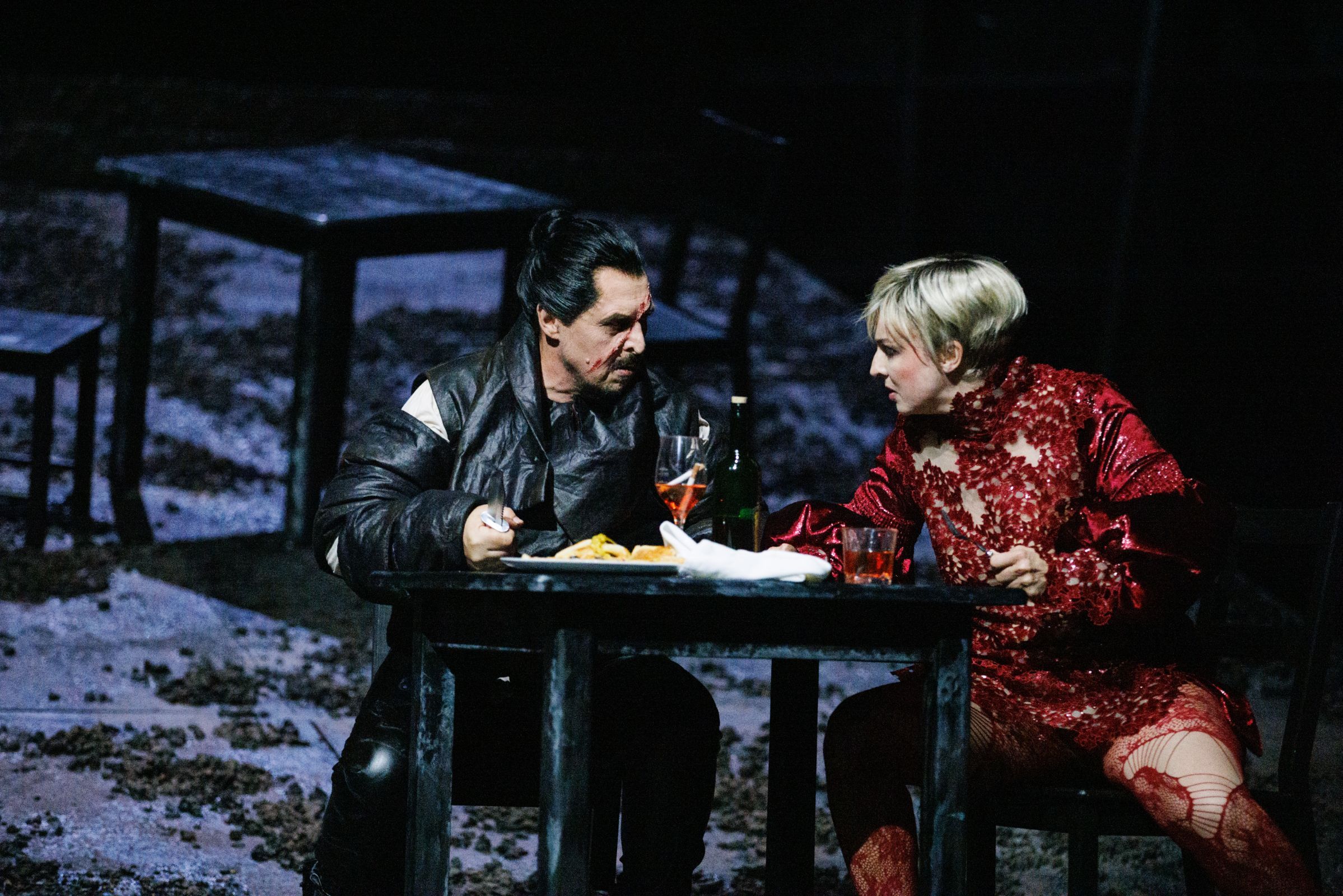 Konstantin Gorny (Sparafucile) und Florence Losseau (Maddalena) © Felix Grünschloß