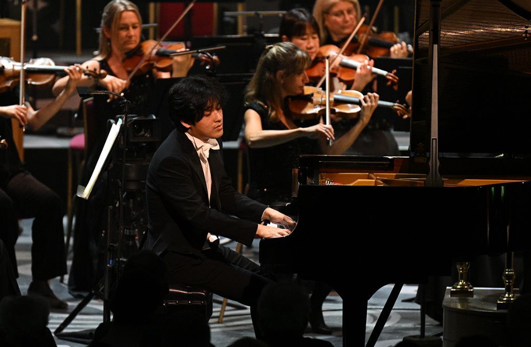 Yunchan Lim and the BBC Symphony Orchestra © BBC | Chris Christodoulou