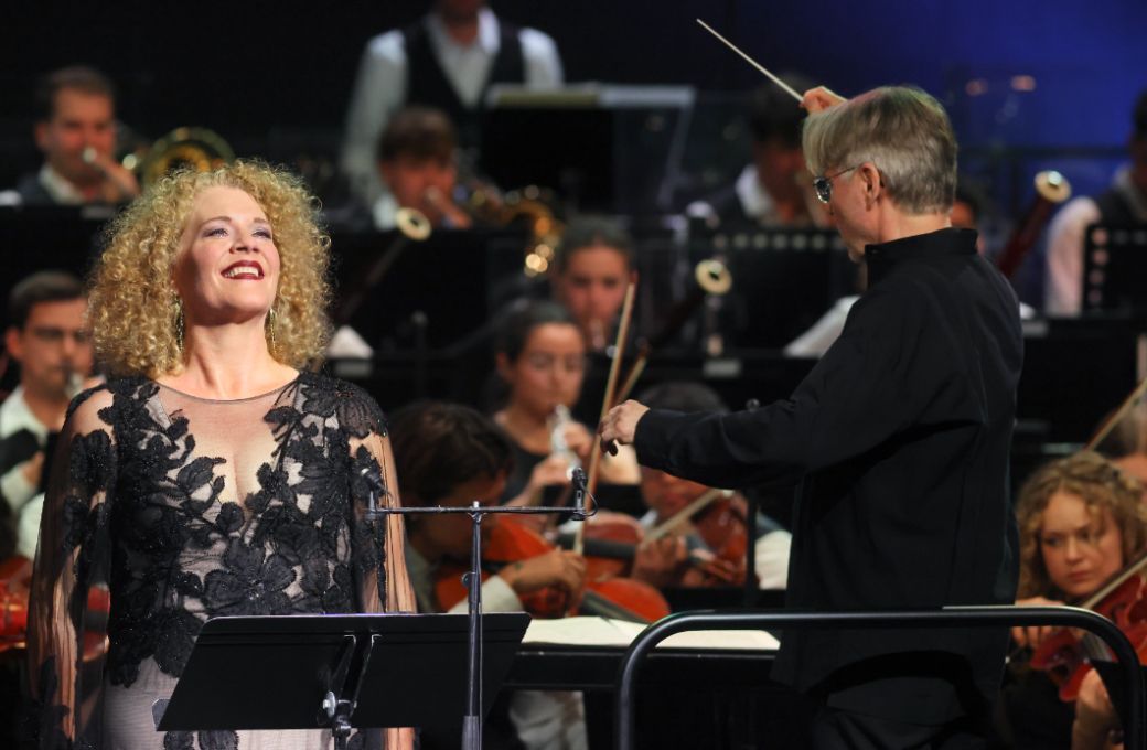Michelle DeYoung mit Esa-Pekka Salonen © Anne du Chastel