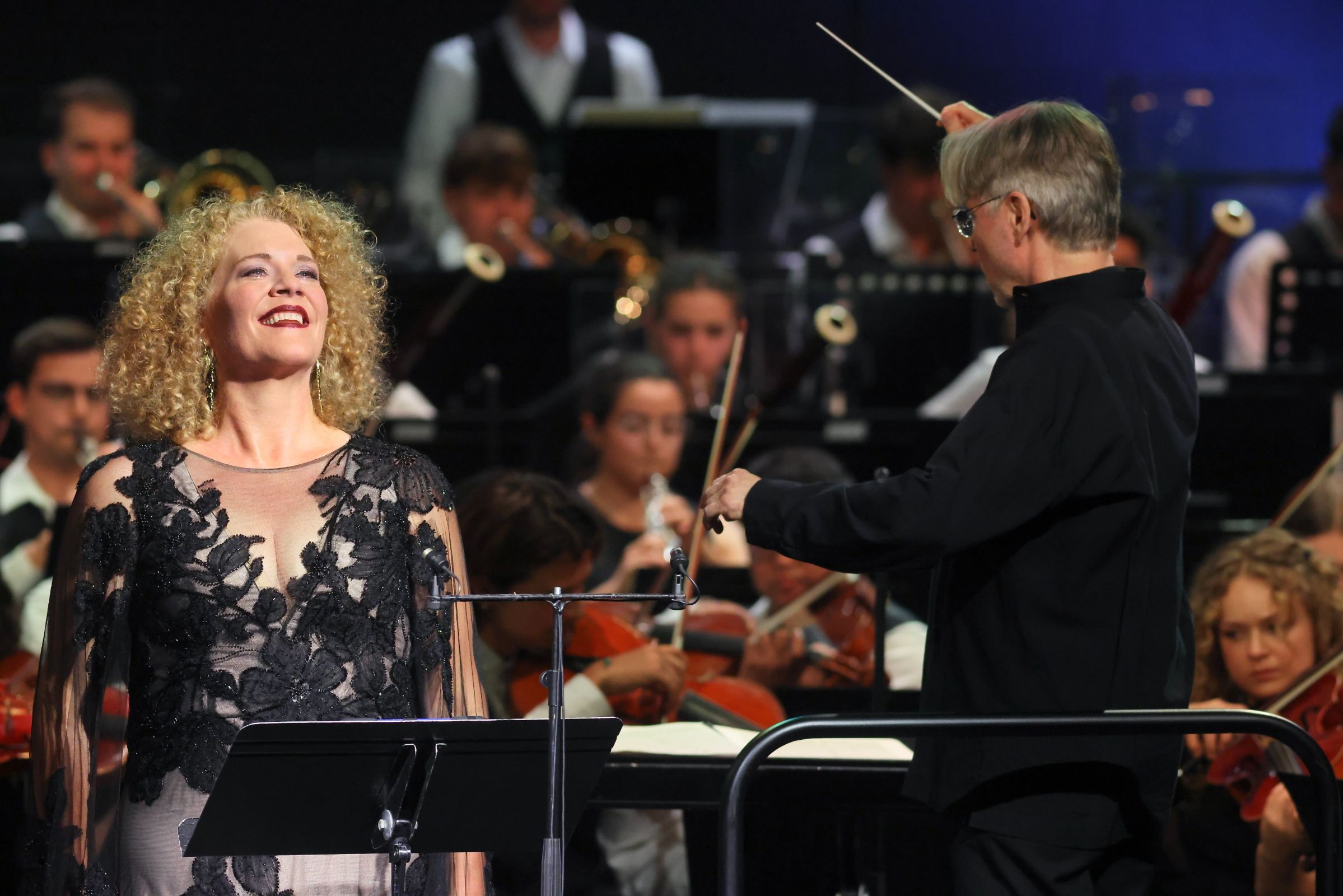 Michelle DeYoung mit Esa-Pekka Salonen © Anne du Chastel