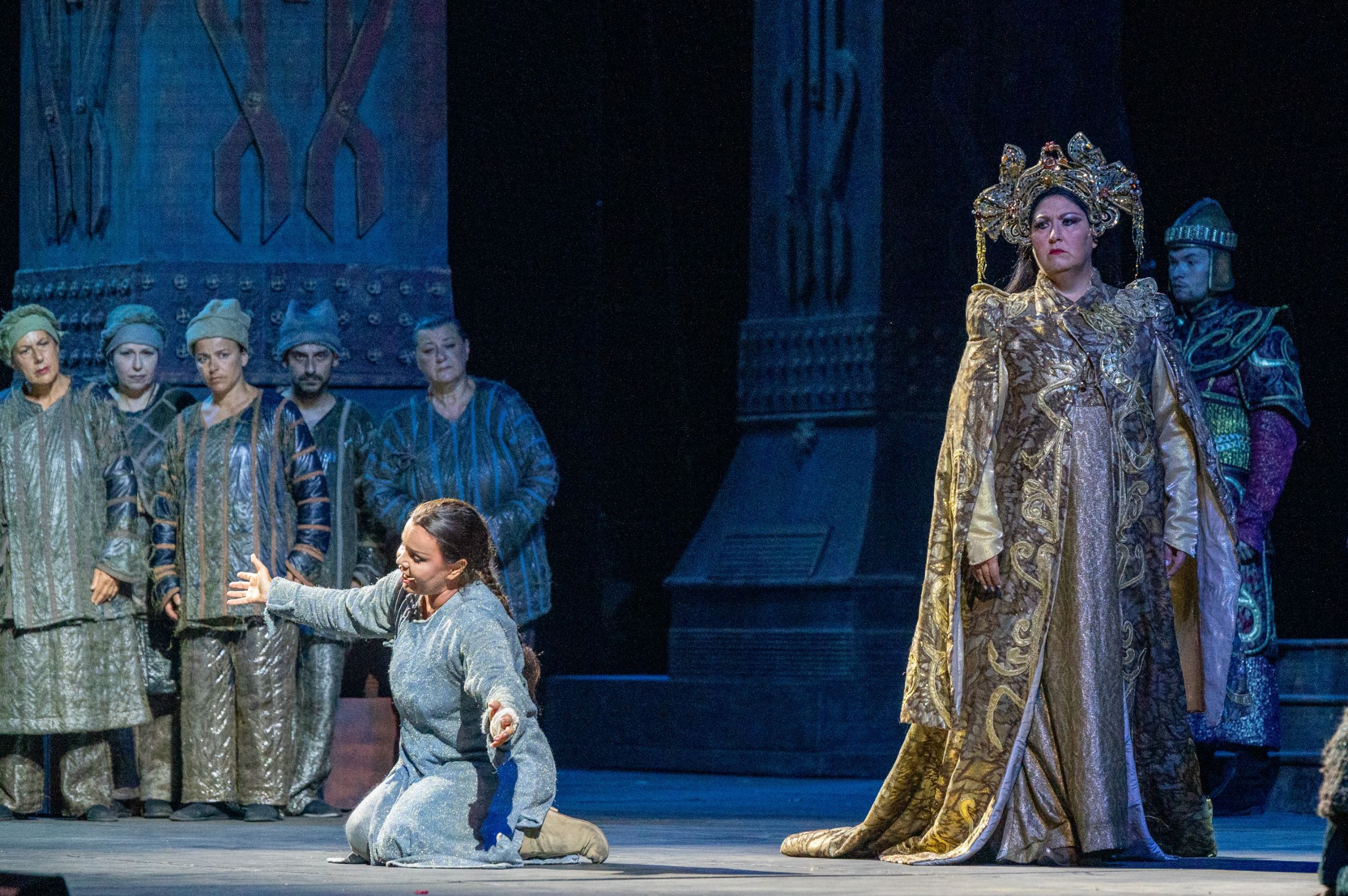 Aleksandra Kurzak (Liù) and Anna Pirozzi (Turandot) © Giorgio Andreuccetti