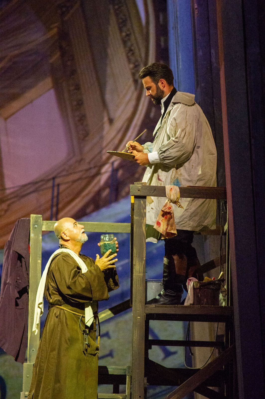 Claudio Ottino (Sacristan) and Adam Smith (Cavaradossi) © Giorgio Andreuccetti