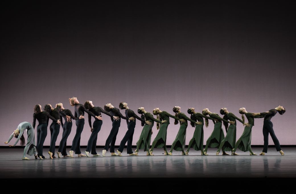 2nd Year Upper School students in Cathy Marston’s <i>A Line of Reflection</i> © Photography by ASH