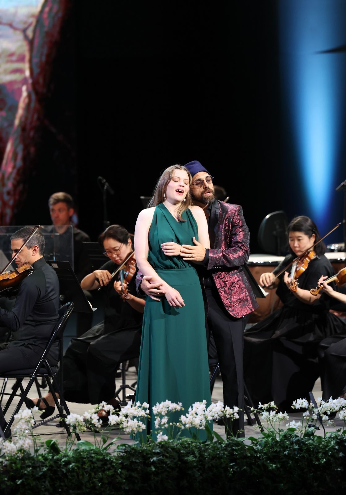 Johanna Wallroth (Fiordiligi) und Giovanni Sala (Ferrando) © Anne du Chastel
