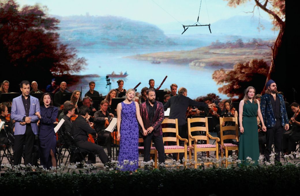 Luca Pisaroni, Anna El-Khashem, R. Wallroth, Giovanni Sala, J. Wallroth und Konstantin Krimmel © Anne du Chastel