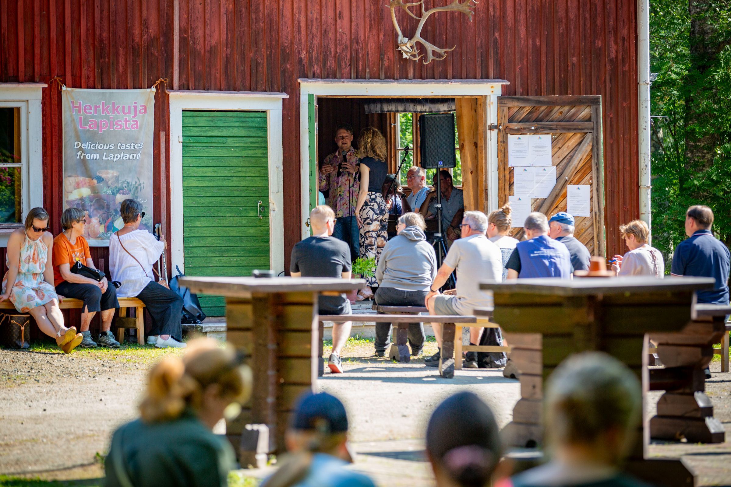 A public meeting in Kuhmo with the artistic directors of the festival © Jonas Kukkonen | Kuhmon Kamarimusiikki
