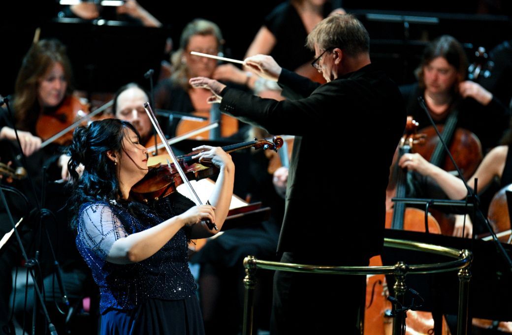 Sueye Park, John Storg&aring;rds and the BBC Philharmonic &copy; BBC | Chris Christodoulou