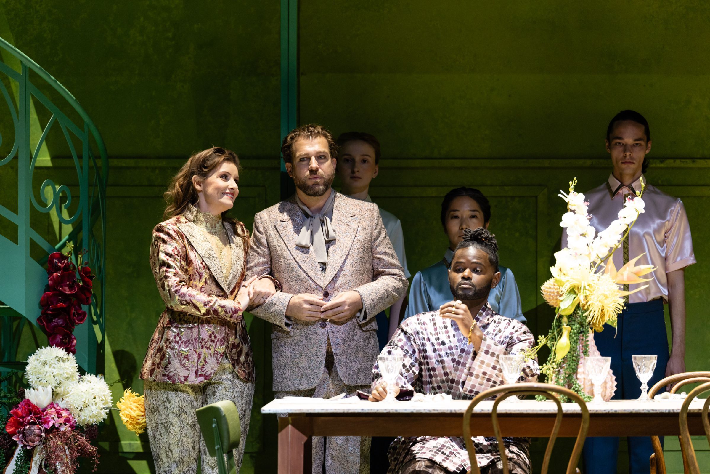 Elsa Benoit (Morgana), Julian Prégardien (Oronte) und John Holiday (Ruggiero) &copy; Geoffroy Schied