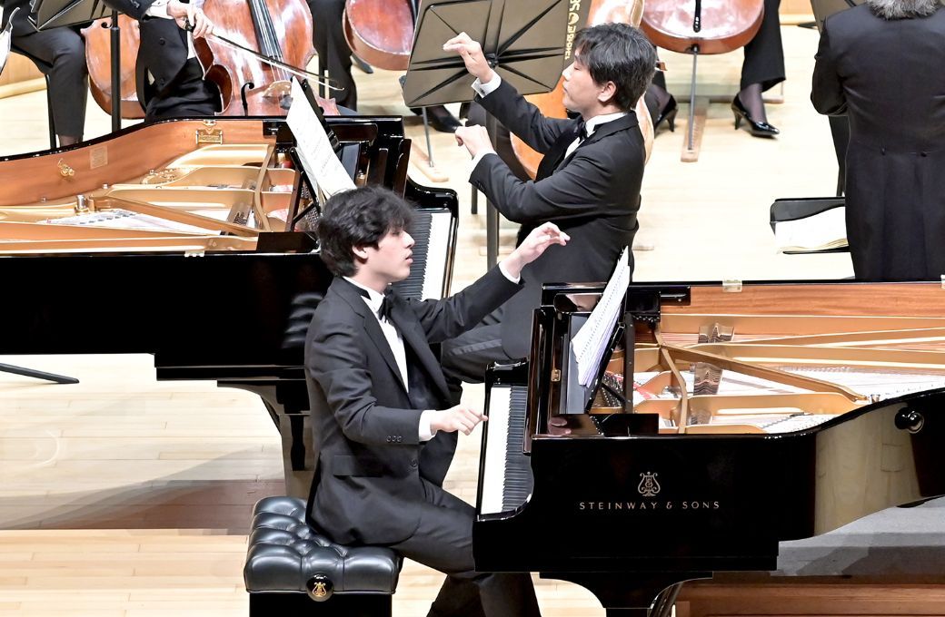 Yunchan Lim and Minsoo Sohn with the KBS Symphony Orchestra &copy; KBS Symphony Orchestra