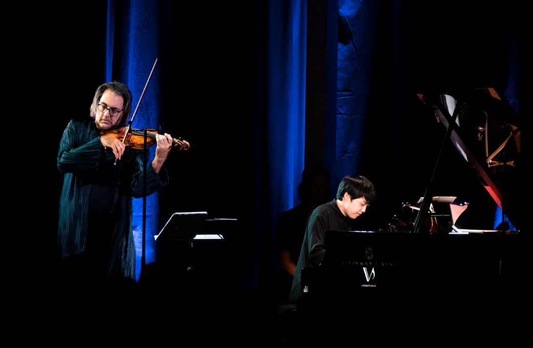 Leonidas Kavakos et Mao Fujita au Verbier Festival &copy; Verbier Festival / Nicolas Brodard