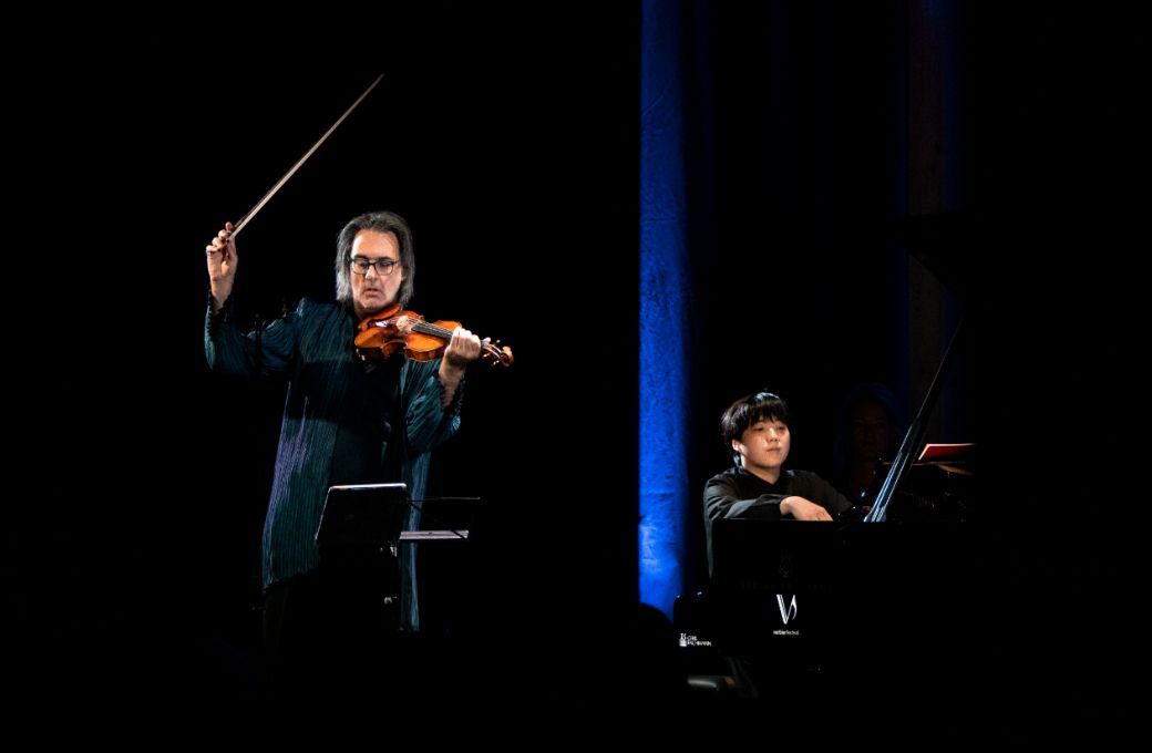 Leonidas Kavakos et Mao Fujita au Verbier Festival &copy; Verbier Festival / Nicolas Brodard