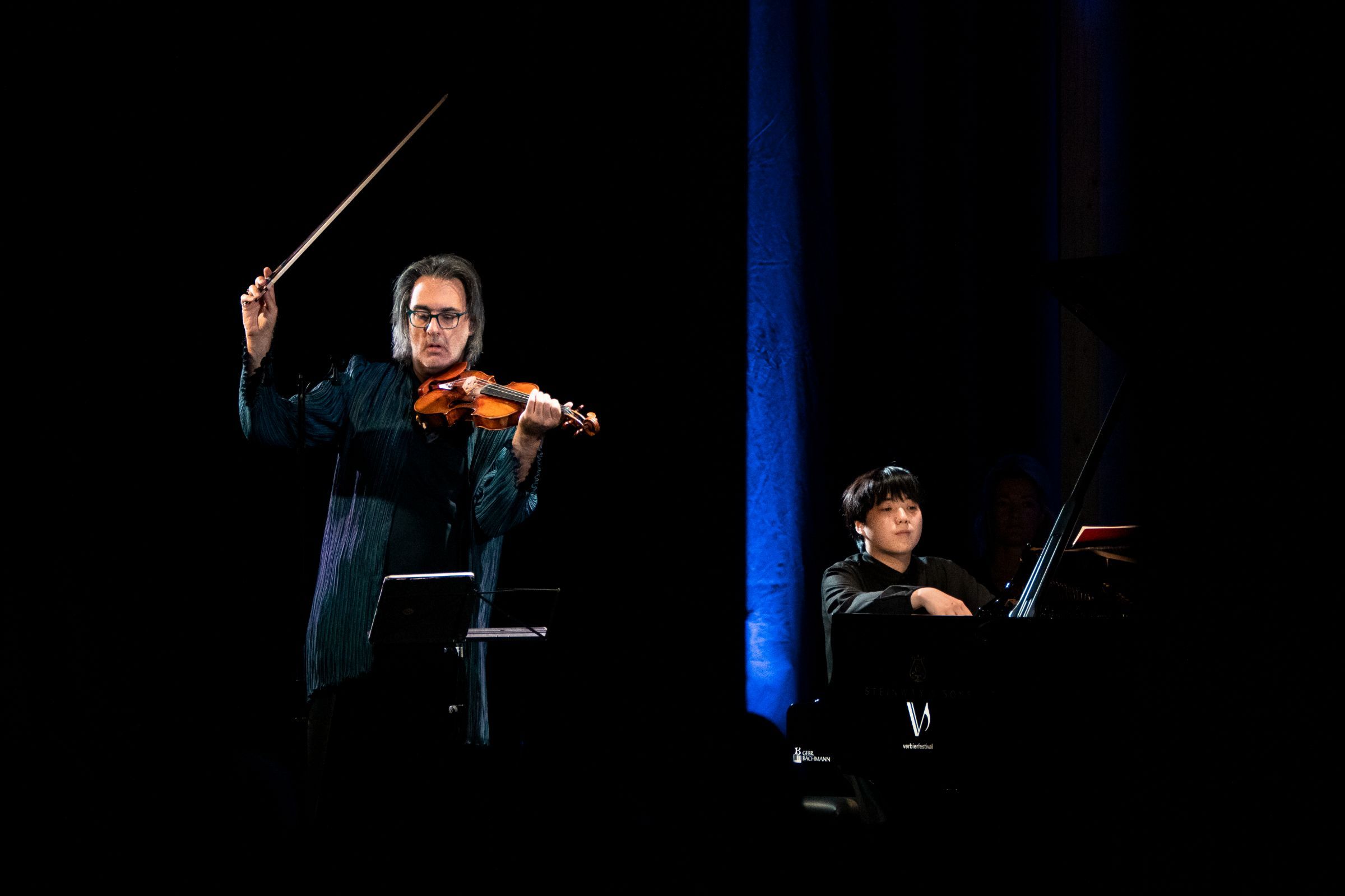 Leonidas Kavakos et Mao Fujita au Verbier Festival &copy; Verbier Festival / Nicolas Brodard