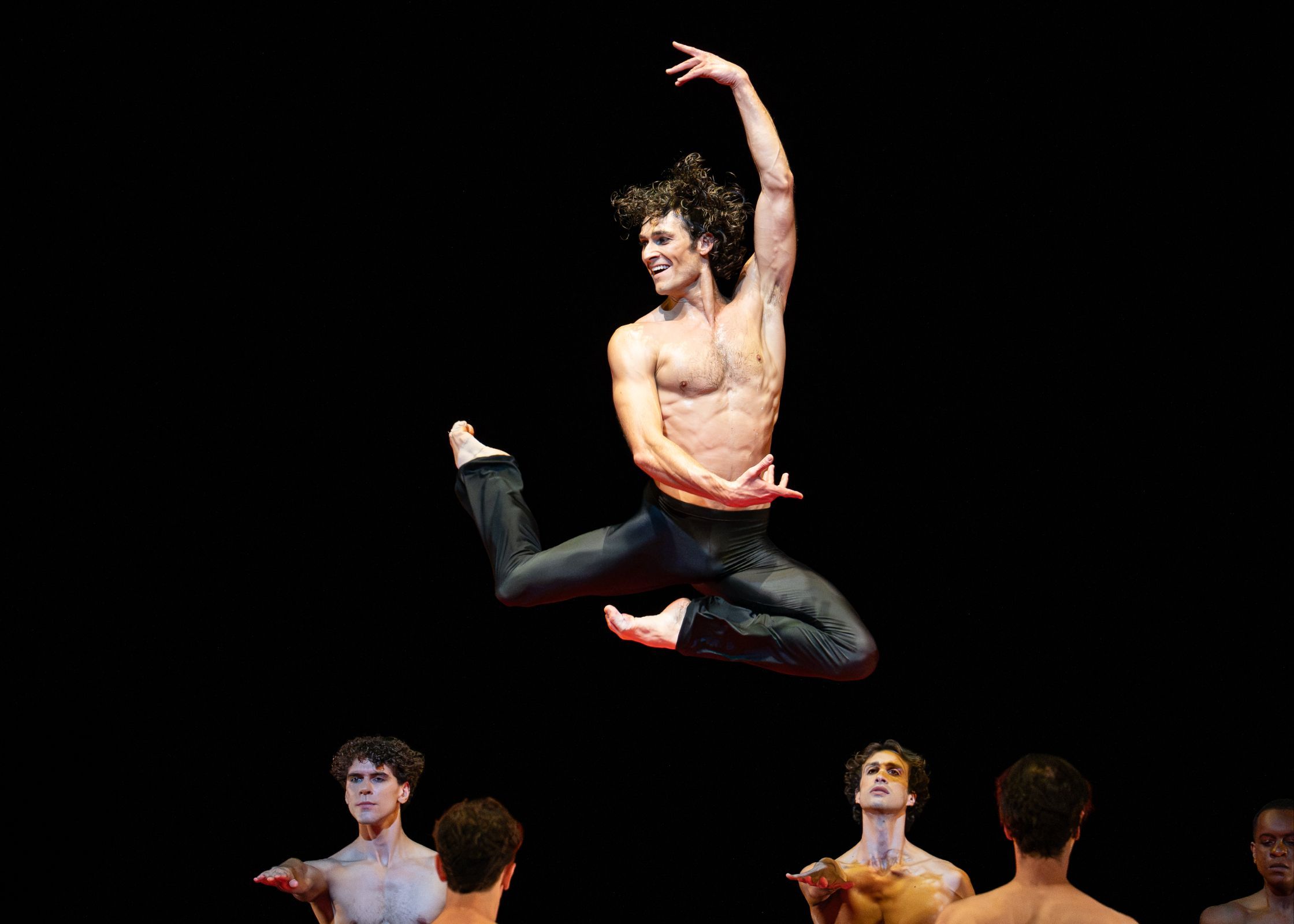 Hugo Marchand and Béjart Ballet Lausanne in Béjart’s <i>Boléro</i> &copy; Steven Pisano