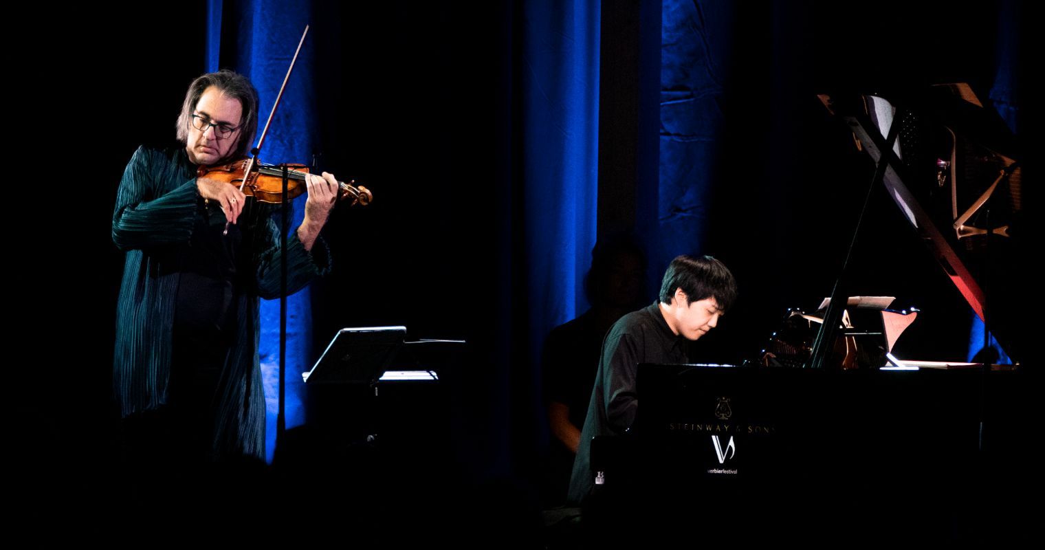 Comme une histoire de filiation entre Leonidas Kavakos et Mao Fujita à Verbier &copy; Verbier Festival / Nicolas Brodard