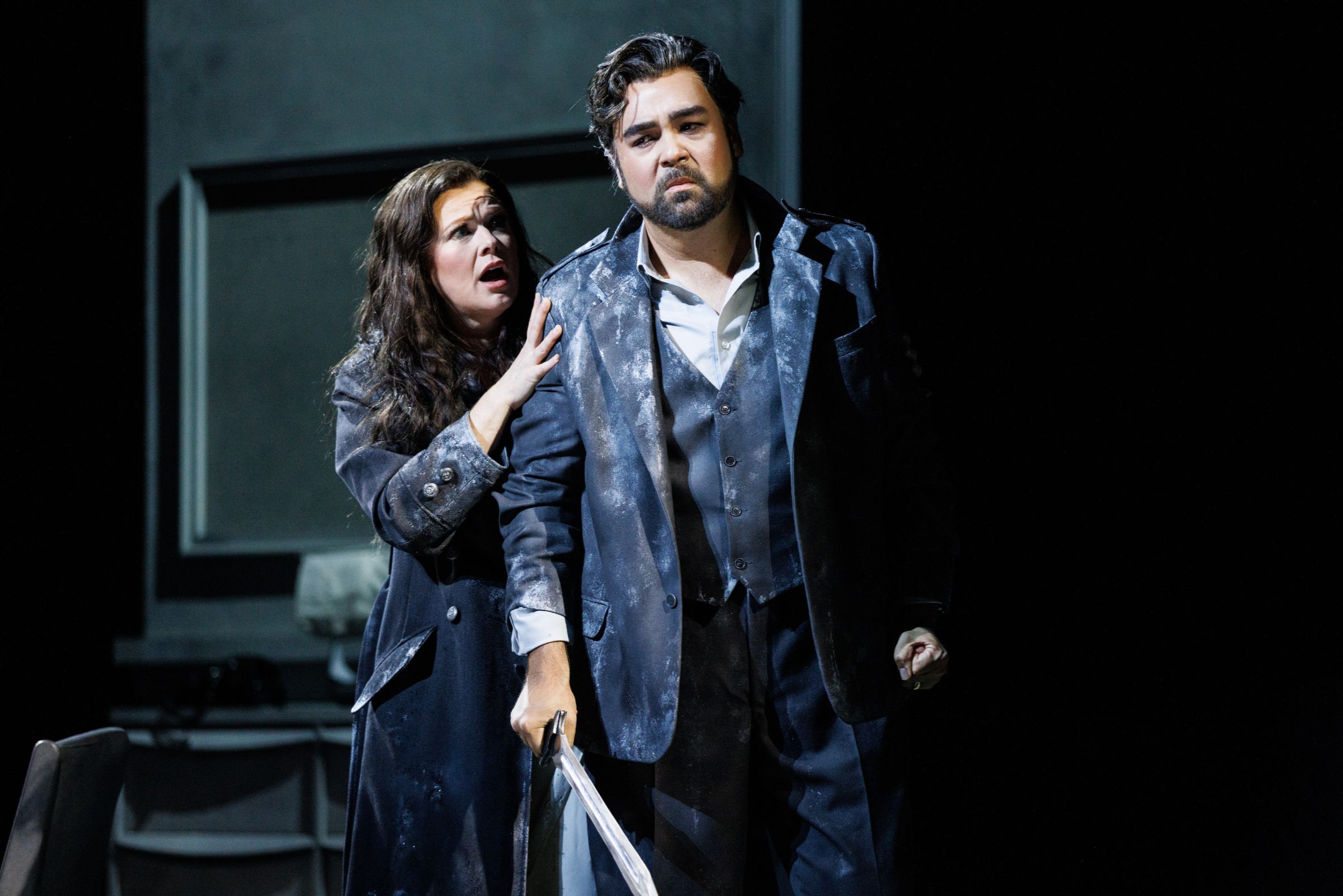 Hailey Clark (Helena) and John Matthew Myers (Menelaus) &copy; Maria Baranova