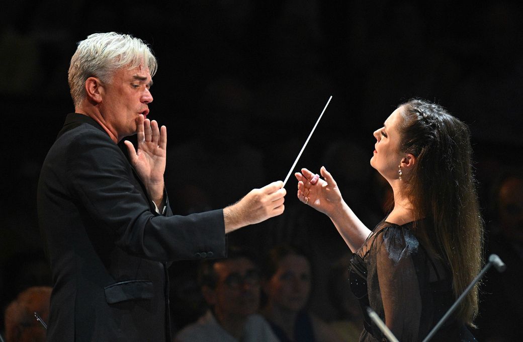 Edward Gardner and Louise Alder © BBC | Chris Christodoulou