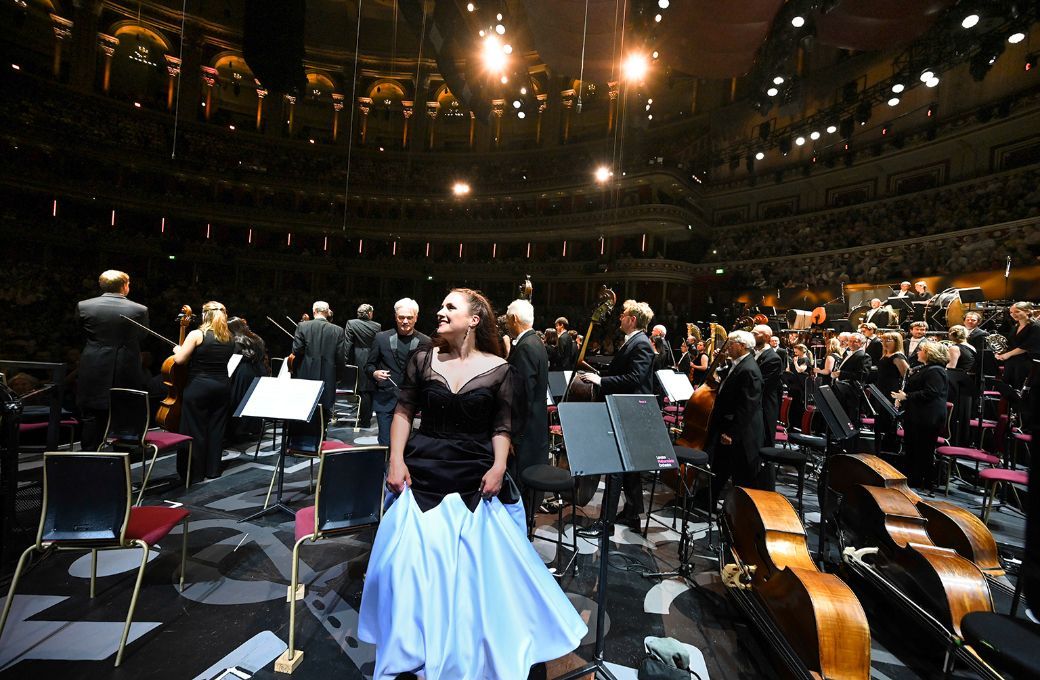 Louise Alder and the London Philharmonic Orchestra © BBC | Chris Christodoulou