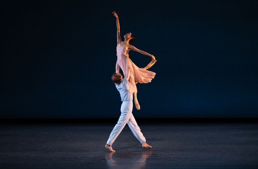 ABT&rsquo;s Fangqi Li and Joseph Markey in Claire Davidson&rsquo;s <i>Zephyr</i> &copy; Rosalie O'Connor