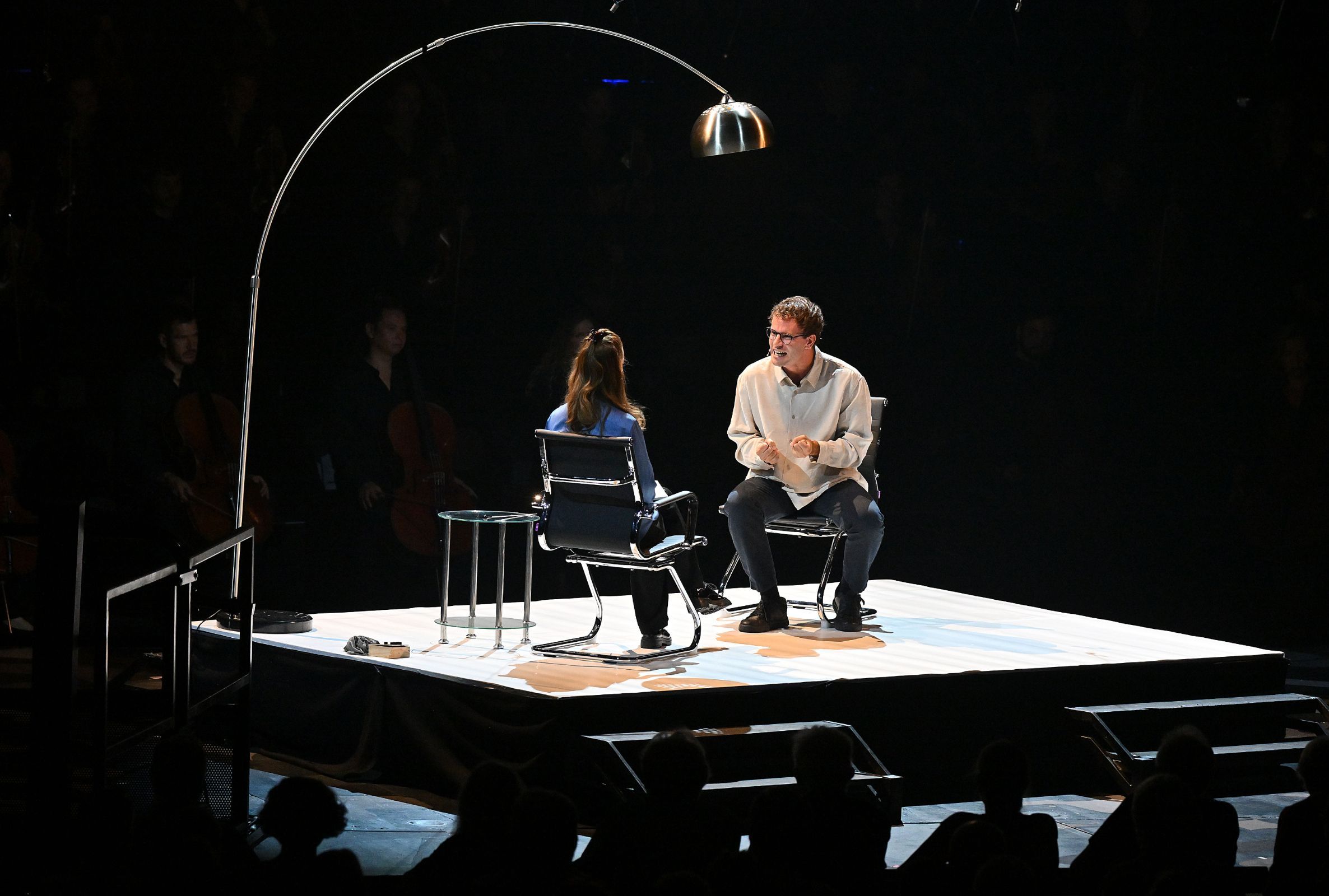 Sarah Twomey (Sigmund Freud) and Jack Bardoe (Gustav Mahler) © BBC | Mark Allan