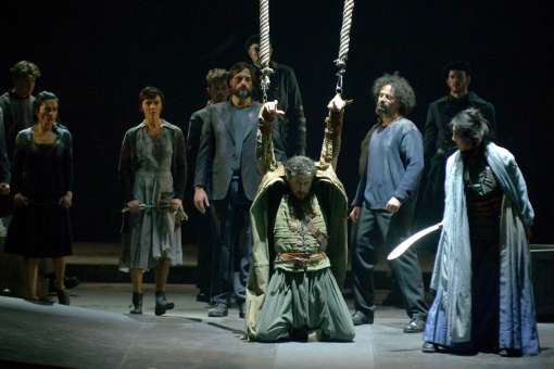 Roberto Tagliavini (Attila) and Vittoria Yeo (Odabella) © Michele Crosera