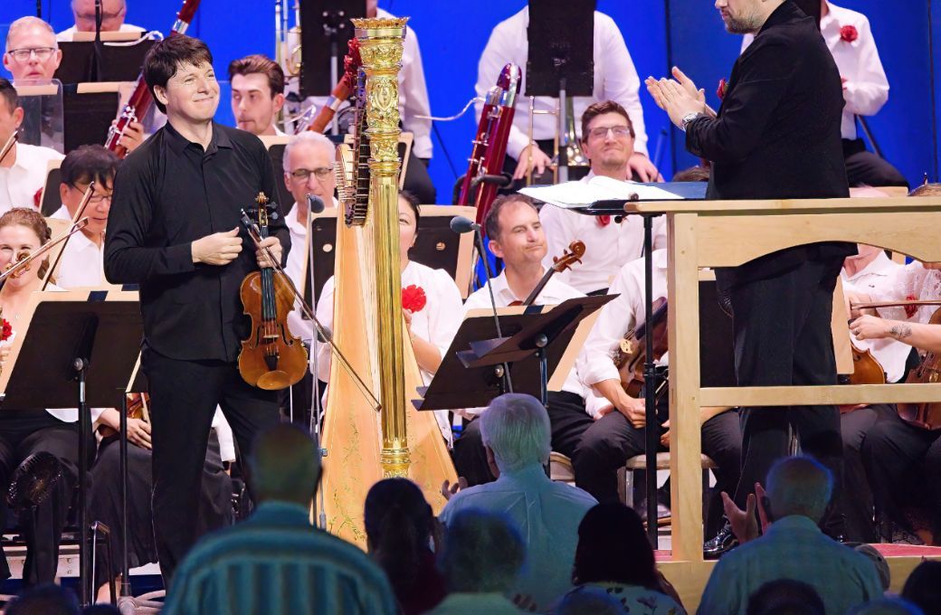 Joshua Bell and Andris Nelsons © Hilary Scott, courtesy of the BSO