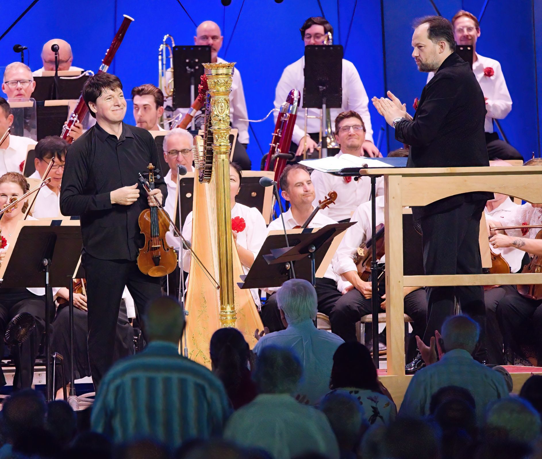 Joshua Bell and Andris Nelsons © Hilary Scott, courtesy of the BSO