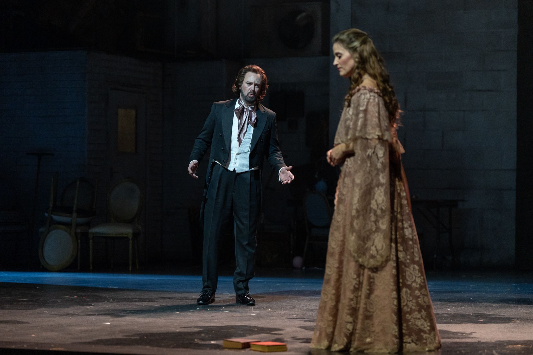 Paul O'Neill (Lensky) and Ashlyn Tymms (Olga) &copy; West Beach Studio