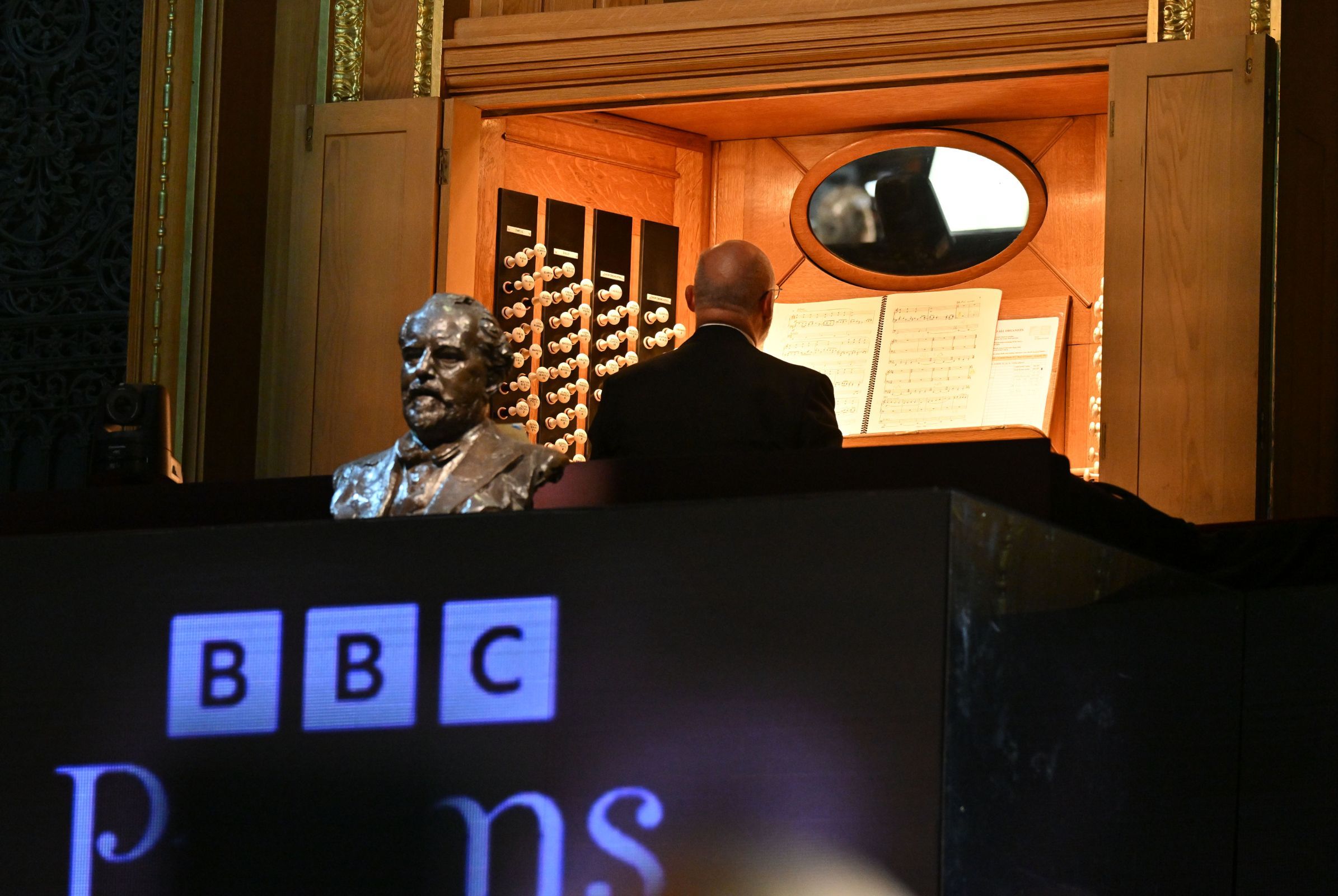 Richard Pearce plays the Royal Albert Hall organ &copy; BBC | Mark Allan