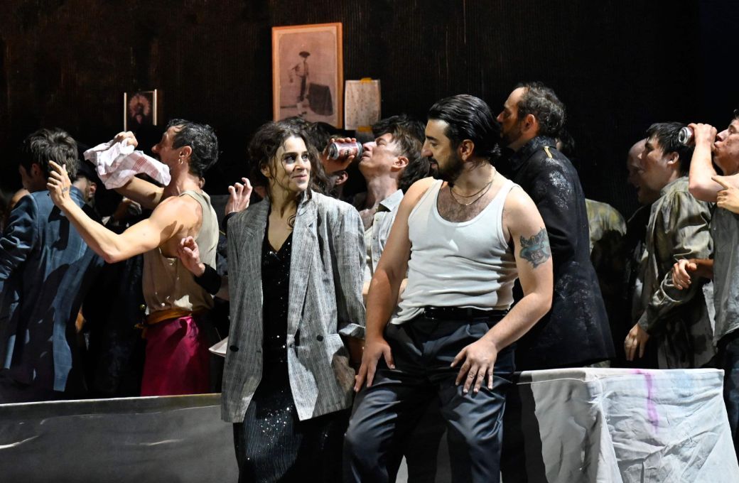 Asmik Grigorian (Carmen) und Davide Luciano (Escamillo) &copy; SF | Virginia Rota