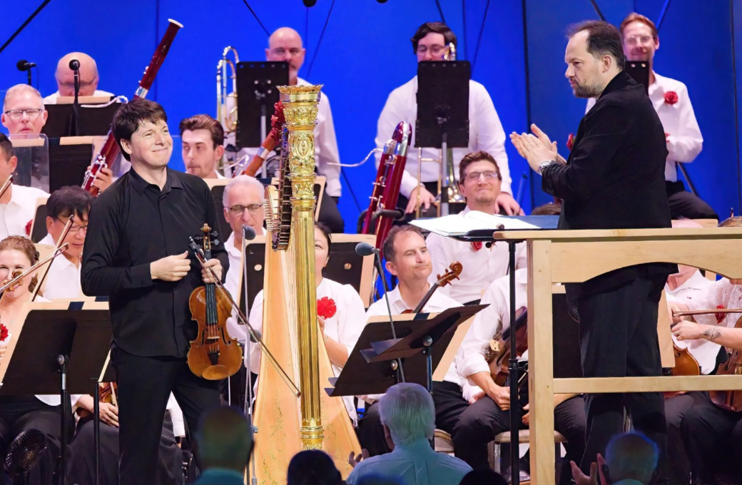 Joshua Bell and Andris Nelsons © Hilary Scott, courtesy of the BSO