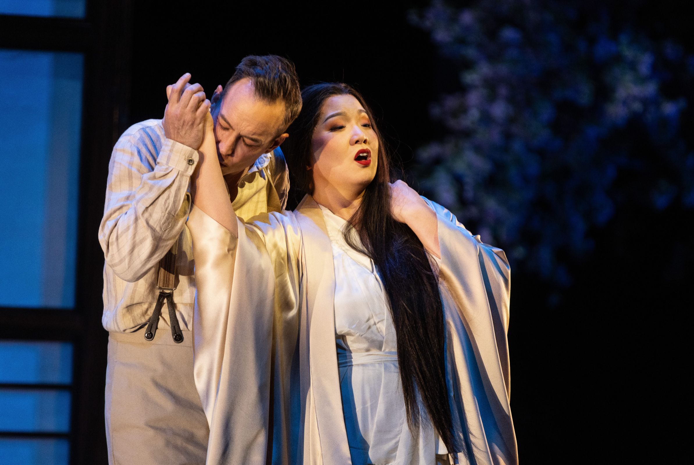 Stephen Costello (Pinkerton) and Karen Chia-Ling Ho (Cio-Cio-San) &copy; Bronwen Sharp for the Santa Fe Opera