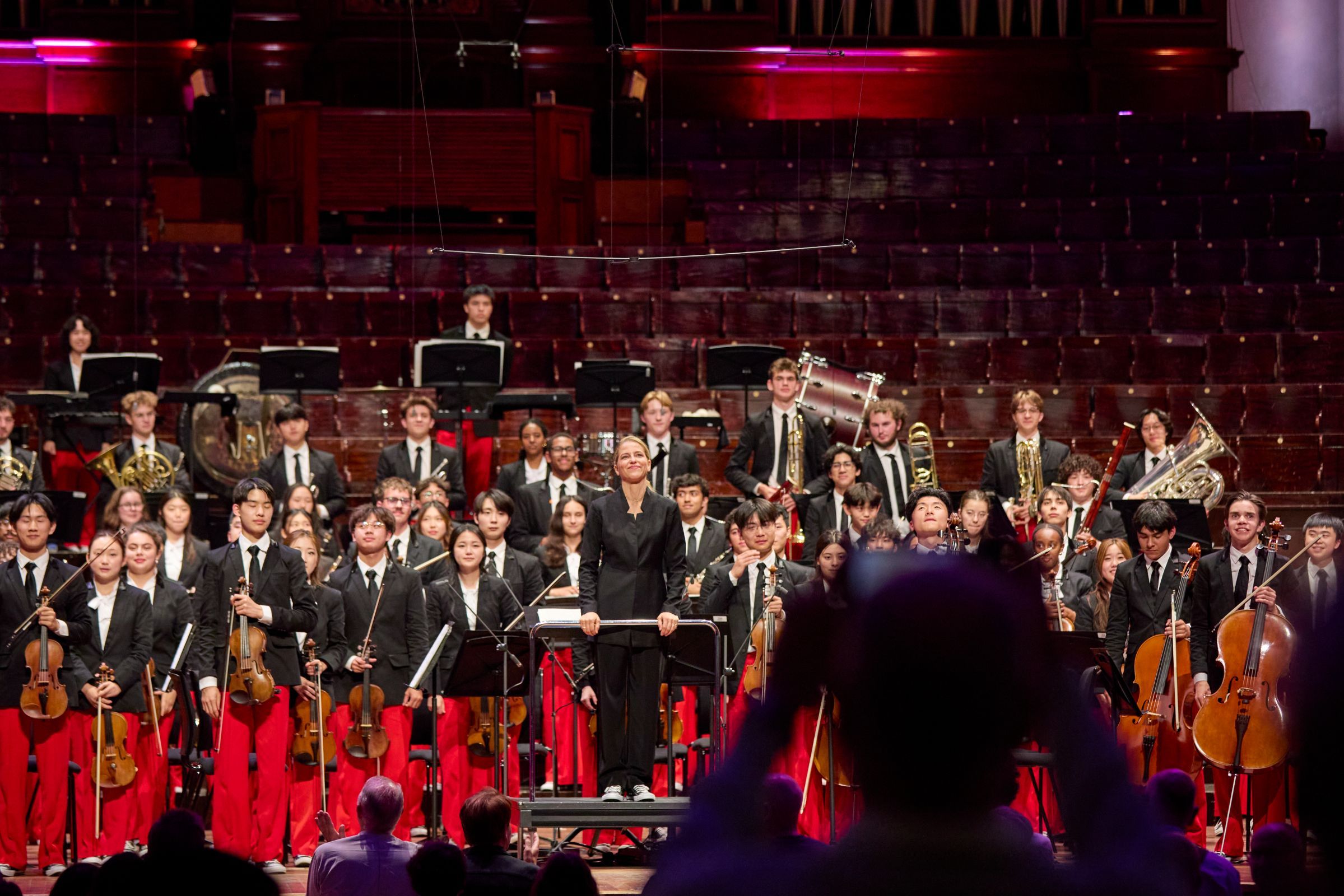 Karina Canellakis and the National Youth Orchestra of the USA &copy; Jess Shurte