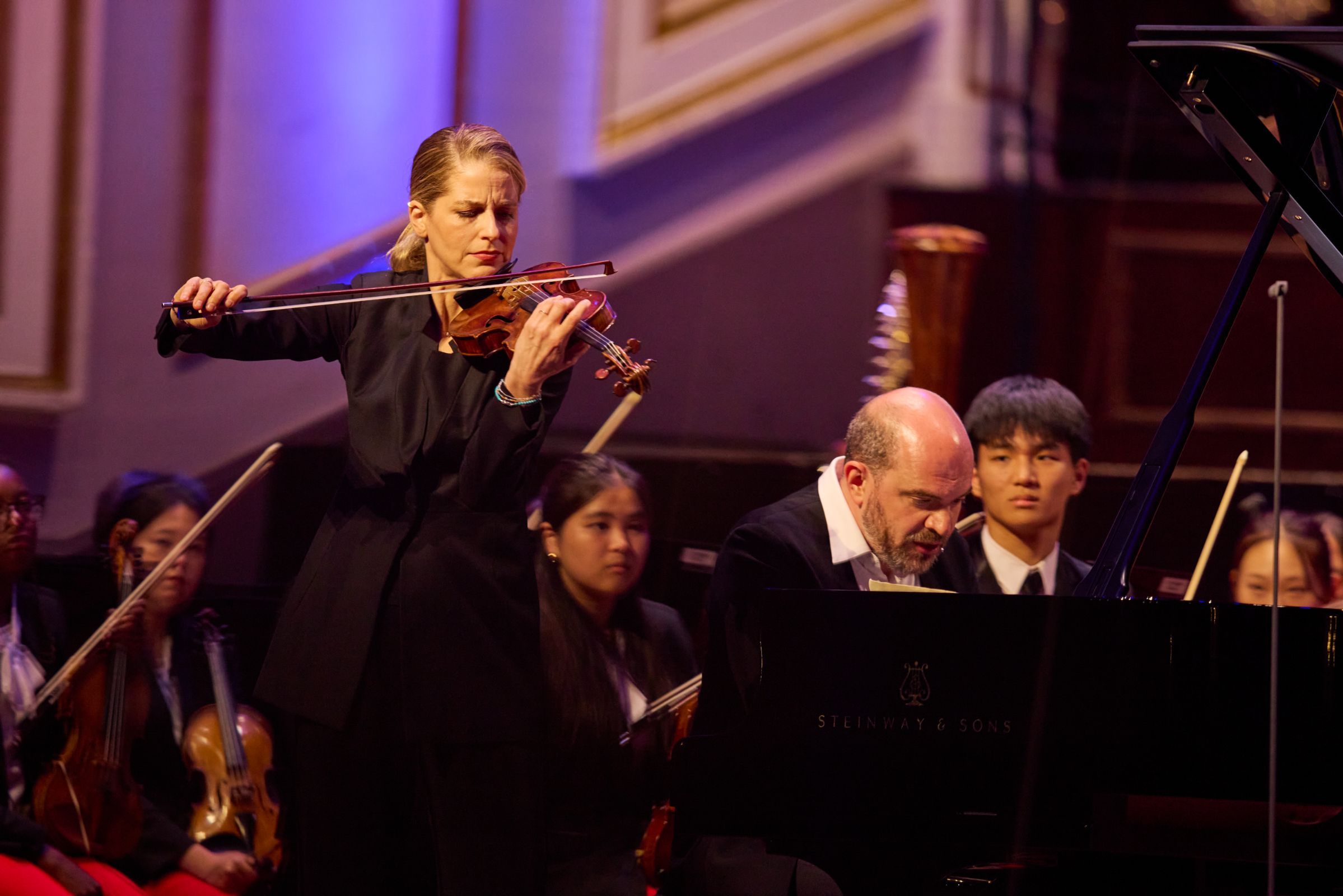 Karina Canellakis and Kirill Gerstein &copy; Jess Shurte