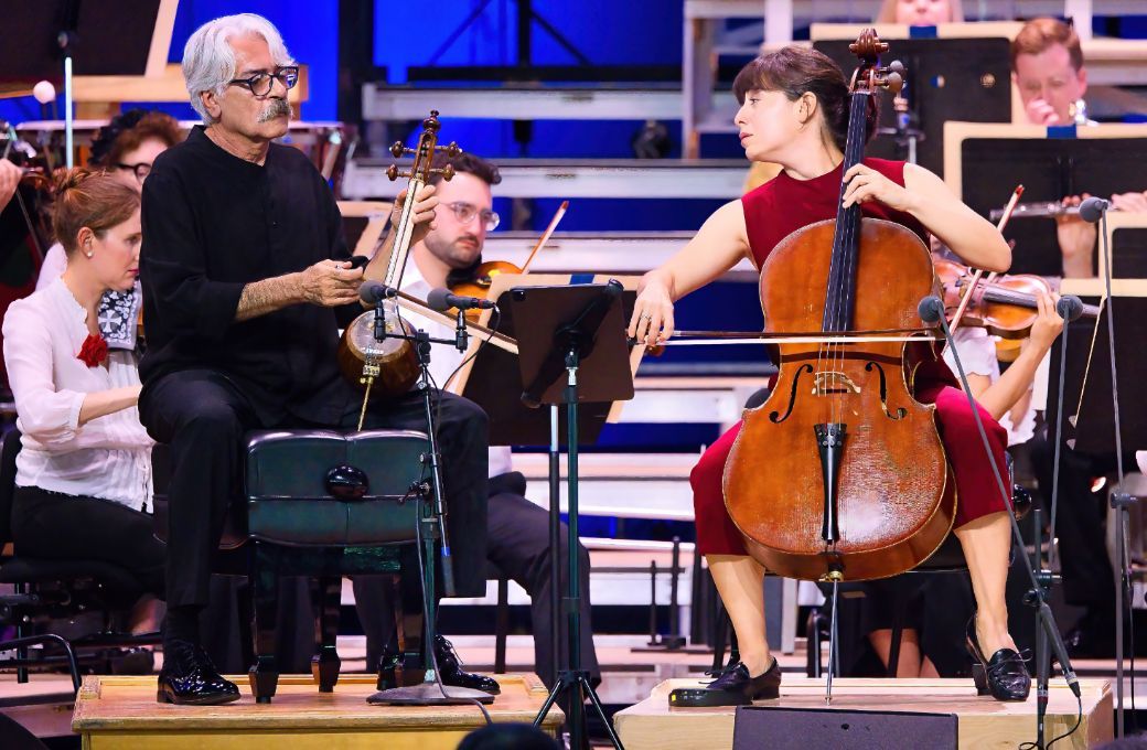 Kayhan Kalhor and Karen Ouzounian © Hilary Scott, courtesy of the BSO