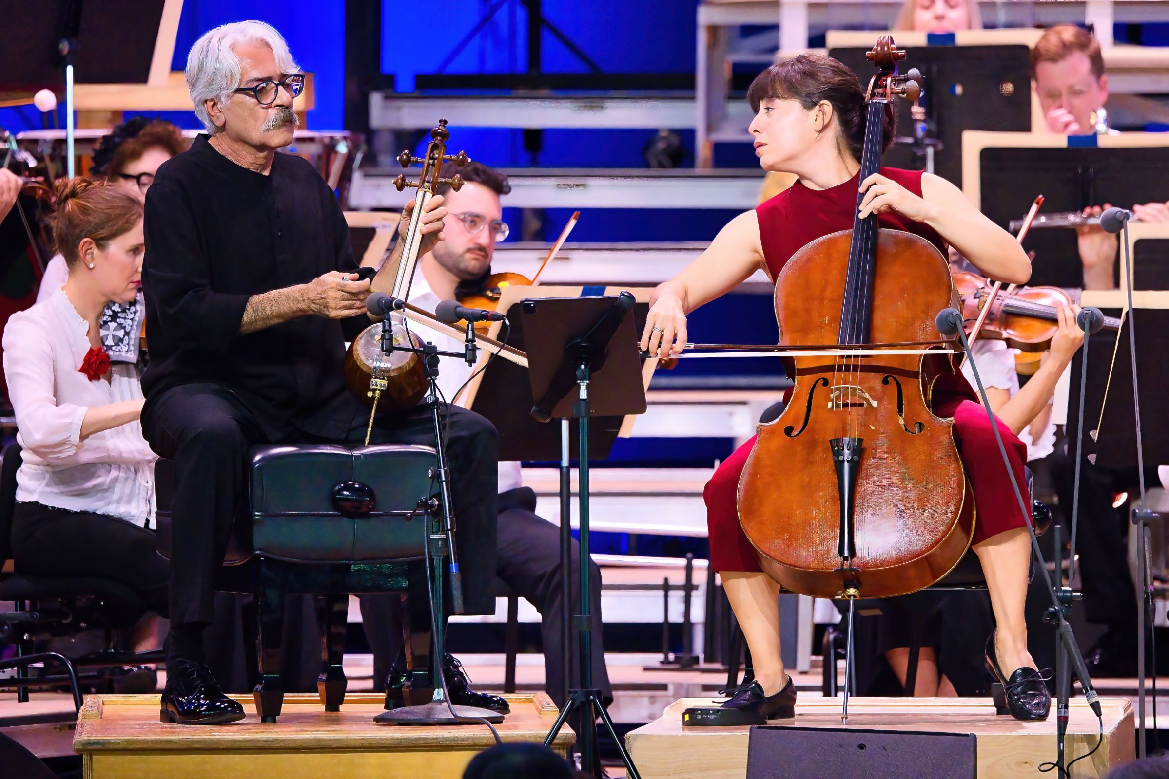 Kayhan Kalhor and Karen Ouzounian © Hilary Scott, courtesy of the BSO