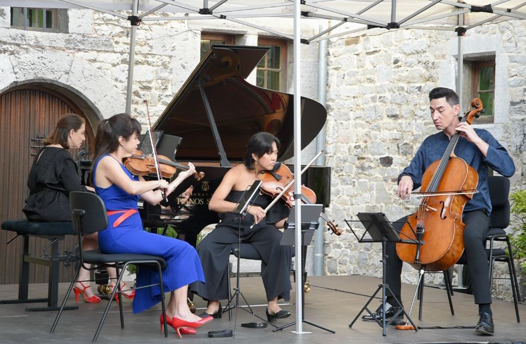 Aline Piboule, Elsa de Lacerda, Elaine Ng et Kacper Nowak au Festival de l'&Eacute;t&eacute; mosan &copy; Boris Jancen