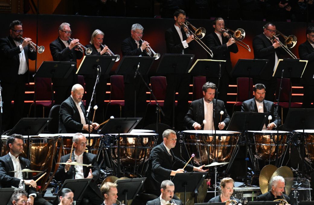 The London Symphony Orchestra brass and percussion &copy; BBC | Chris Christodoulou