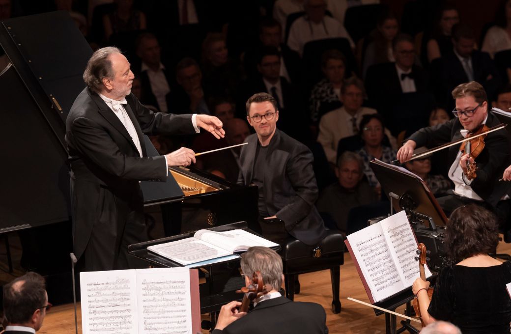 Riccardo Chailly und Frank Dupree mit dem Lucerne Festival Orchestra &copy; Priska Ketterer | Lucerne Festival