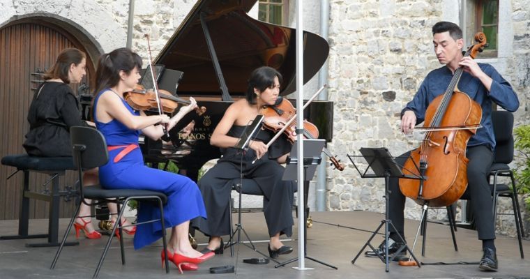 Quatre talentueux complices servent Schumann et Brahms au Festival de l'Été mosan &copy; Boris Jancen