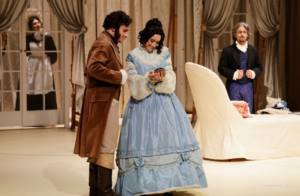 Dave Monaco (Conte Alberto) and Damiana Mizzi (Berenice) &copy; Amati Bacciardi
