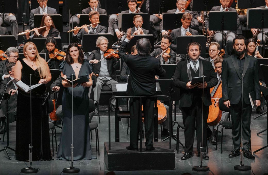 Iwona Sobotka, Marianne Crebassa, Riccardo Muti, Michael Spyres, Maharram Huseynov &copy; SF | Marco Borrelli