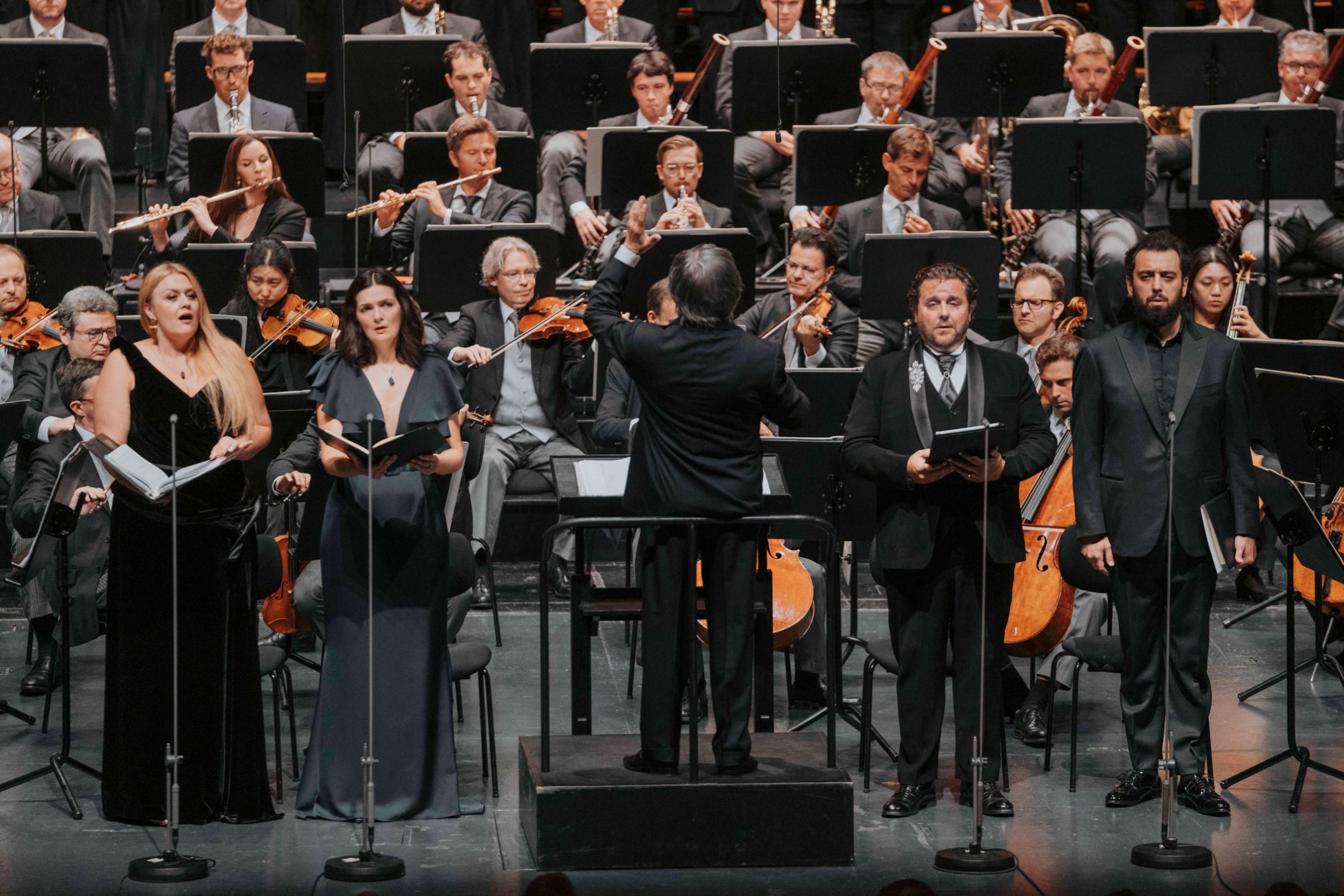 Iwona Sobotka, Marianne Crebassa, Riccardo Muti, Michael Spyres, Maharram Huseynov &copy; SF | Marco Borrelli