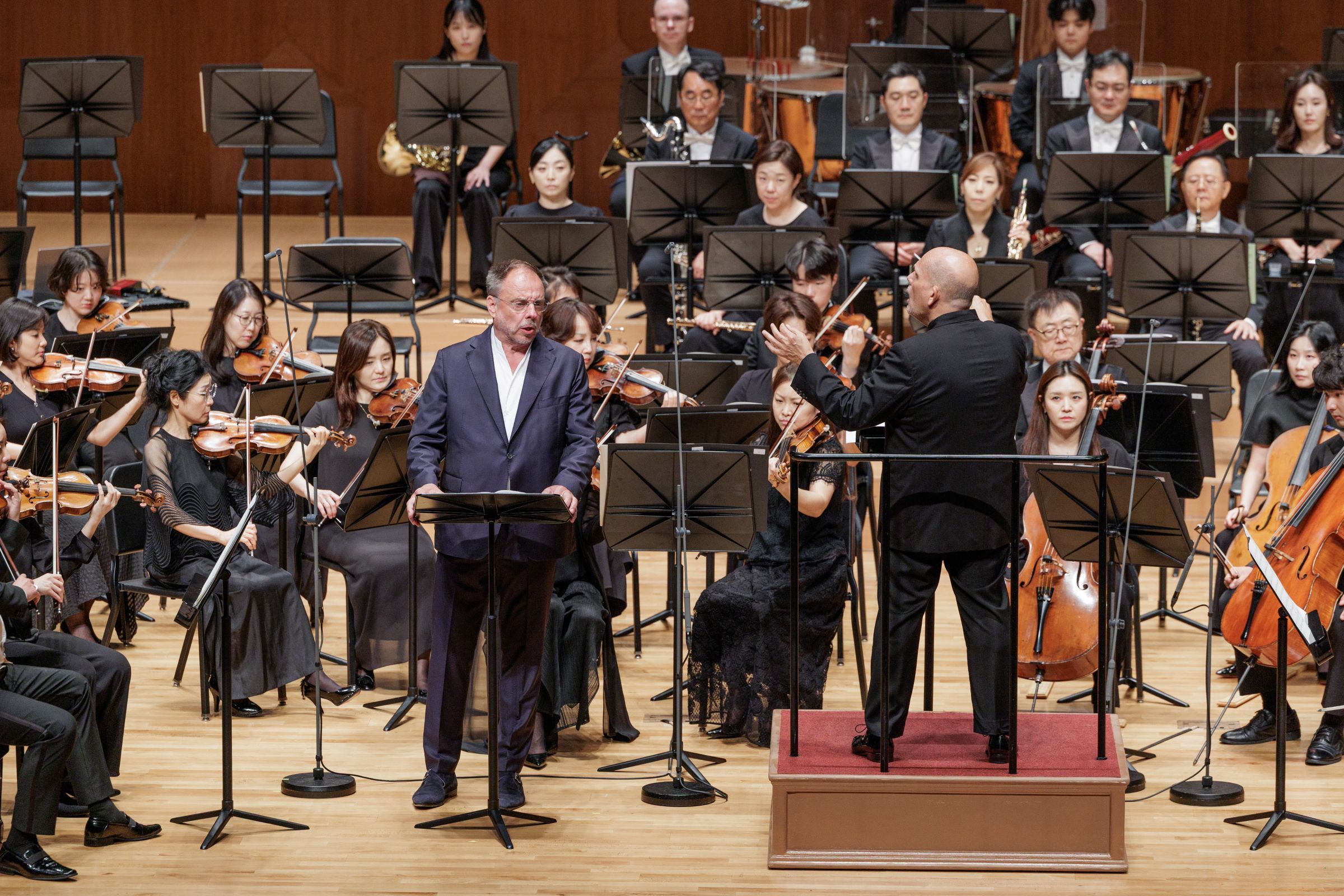 Matthias Goerne, Jaap van Zweden and the Seoul Philharmonic Orchestra © Seoul Philharmonic Orchestra