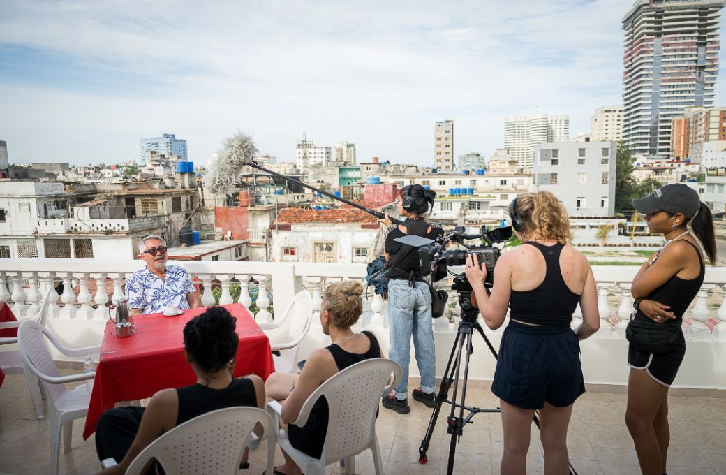 Choreographer Pedro Ruiz filmed in Havana &copy; Christopher Duggan