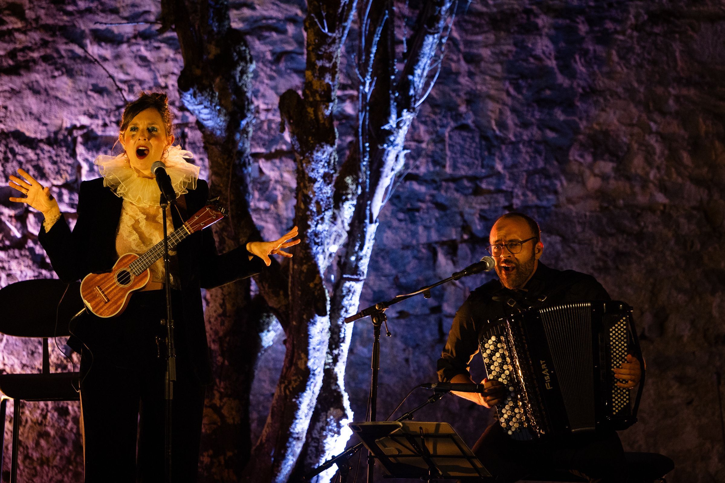 Agathe Peyrat et Pierre Cussac, les interprètes du concert secret &copy; Rencontres musicales de Vézelay / Vincent Arbelet