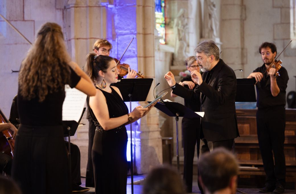 Gli Angeli Gen&egrave;ve, Sofie Garcia et Stephan MacLeod &copy; Rencontres musicales de V&eacute;zelay / Vincent Arbelet